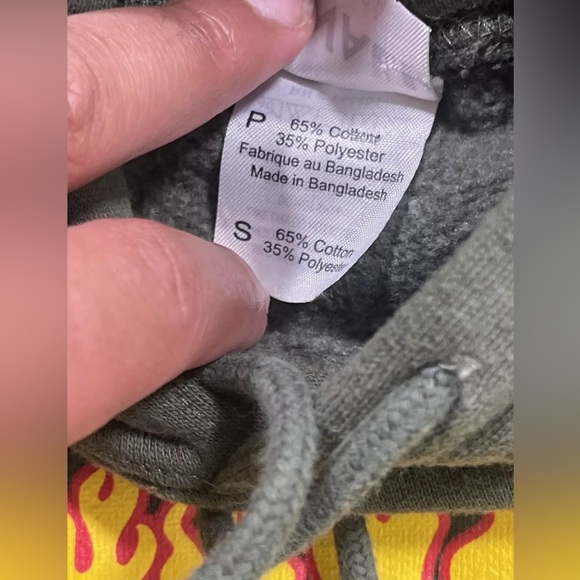 Backwoods Hoodie Sweatshirt Green Men’s Size S Phillies Blunt White Owl Vintage - Picture 3 of 4